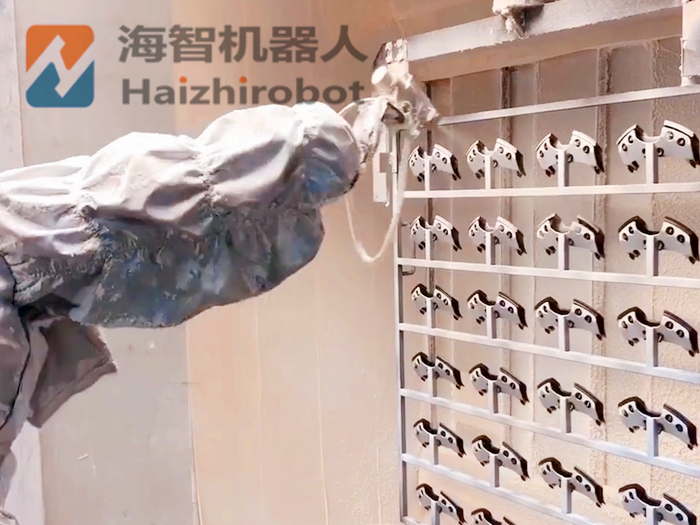 立式擺盤旋轉(zhuǎn)噴漆轉(zhuǎn)臺機(jī)器人（排盤噴漆）(圖1)