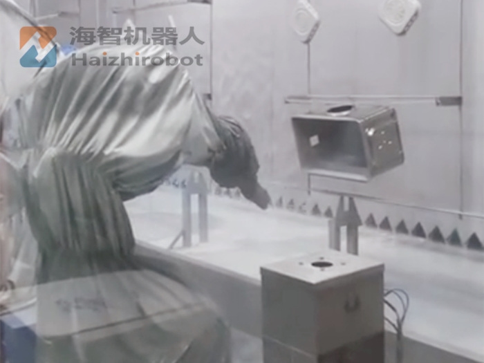 機(jī)箱 五金柜體噴漆機(jī)器人（懸掛靜電噴漆線(xiàn)